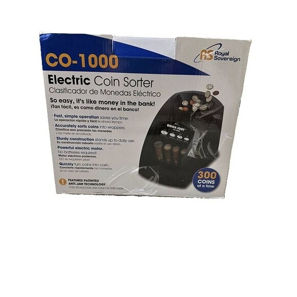 Royal Sovereign CO-1000 Electric Coin Sorter – Fast Automatic Coin Counter - Picture 2 of 5